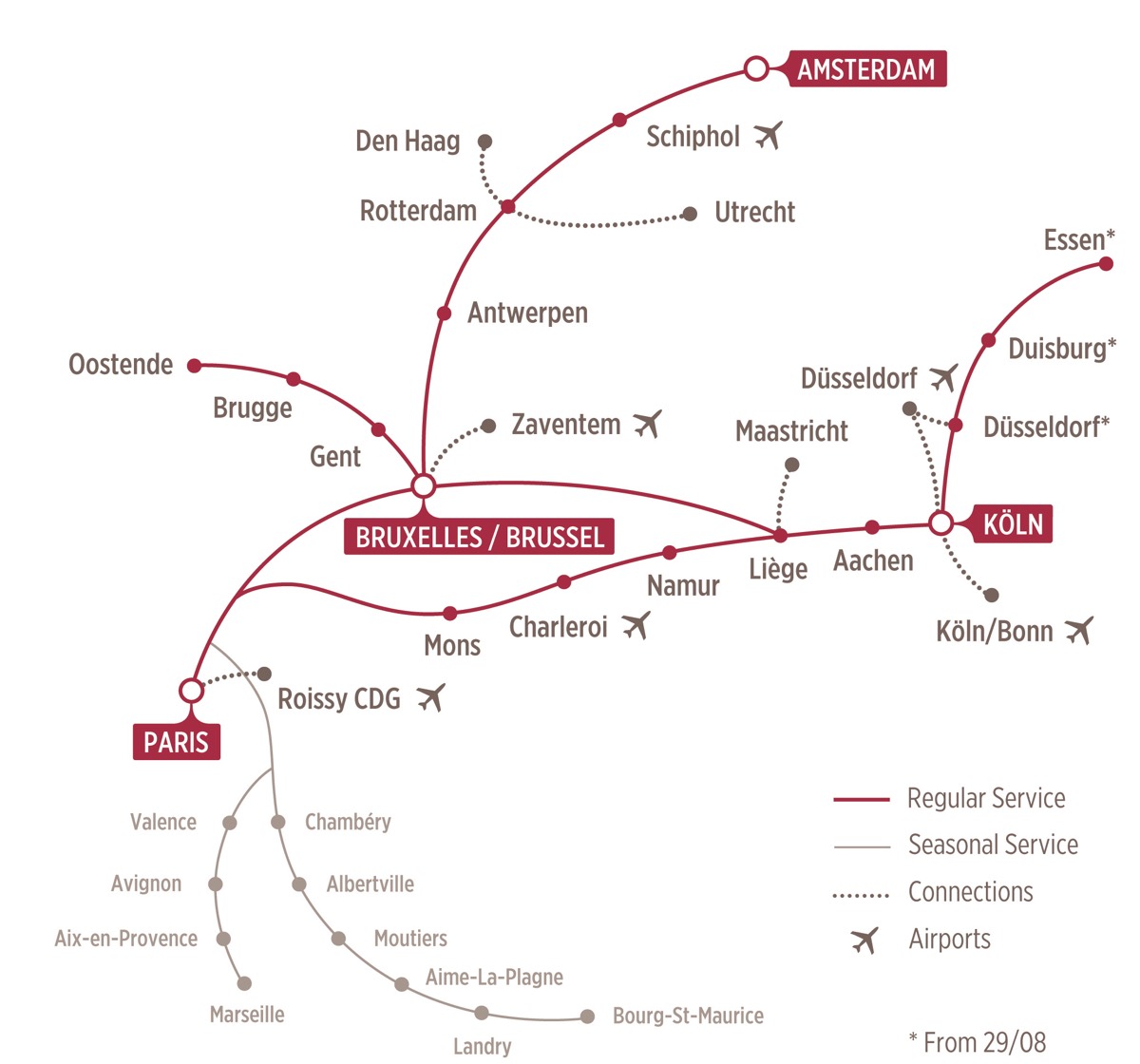 Thylas route map