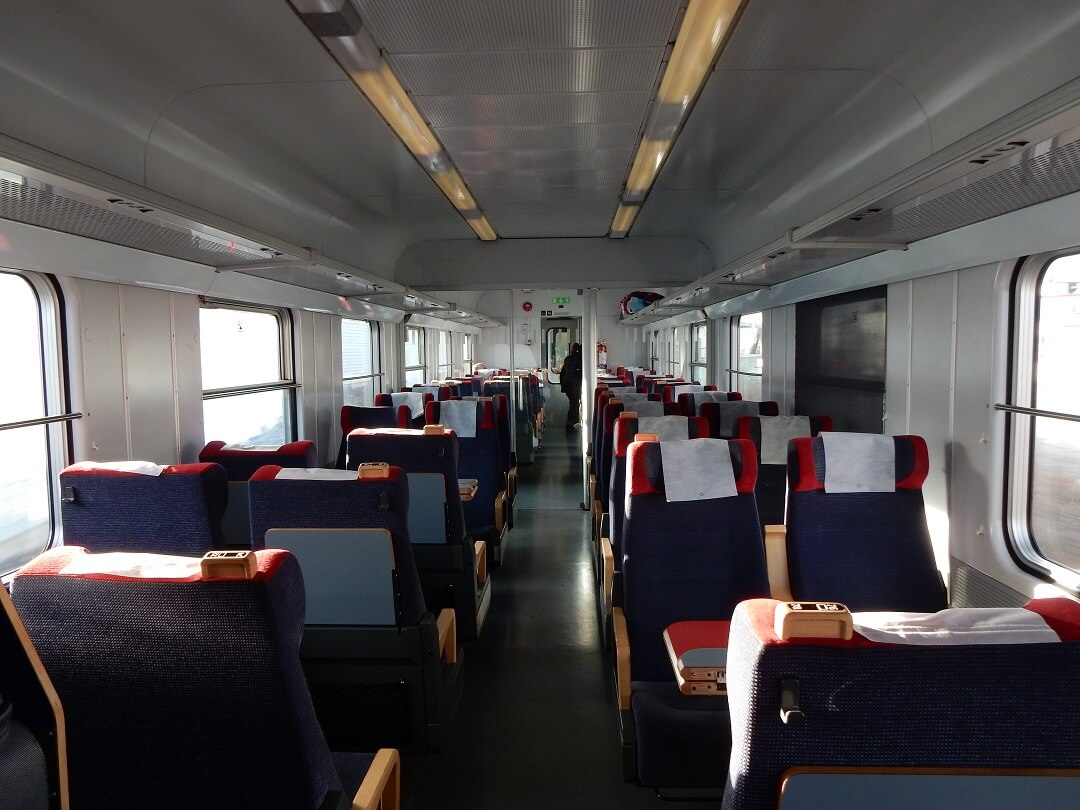 SJ Nattåg 2nd class seat