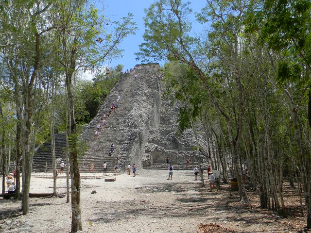 Nohuch Mul pyramid at Coba.