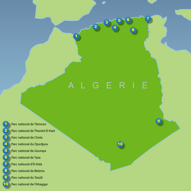 National parks of Algeria