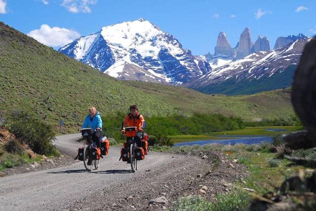 Cycling in Las Torres del Paine