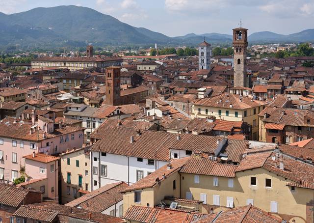 Panorama of Lucca from the Torre Guinigi