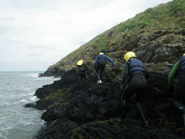 Coasteering at Abercastle