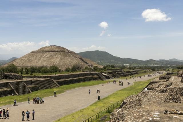 The Pyramid of the Sun and Avenue of the Dead, Teotihuacan