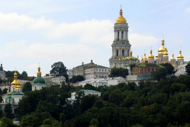 The Kiev Pechersk Lavra in Kiev, Ukraine, first built in 1051.