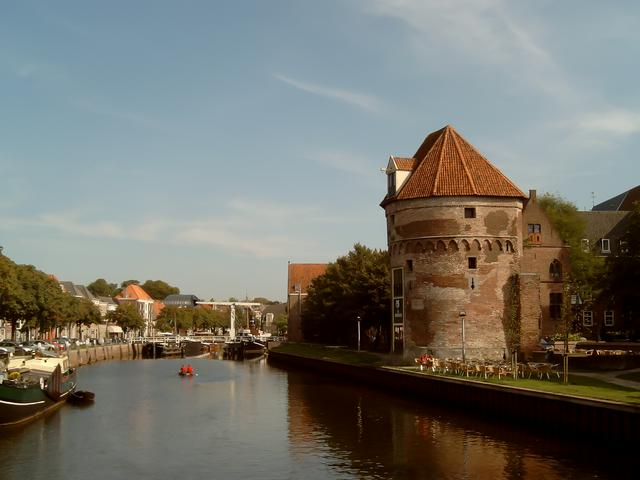 The Wijndragerstoren is one of the remaining towers of the city's defence walls