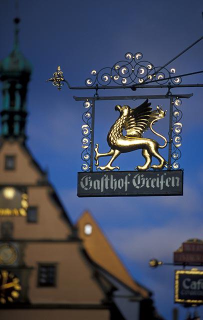 Historic sign "Gasthof Greifen"