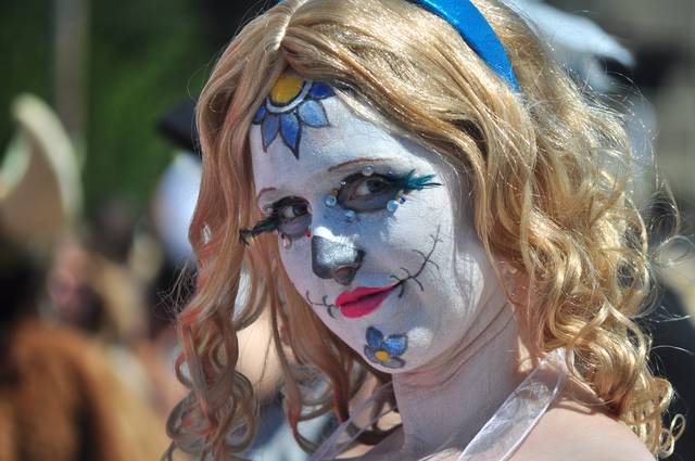 In costume for the Fremont Fair