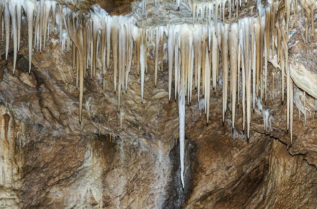 Stalactites in the Bear Cave of Kletno