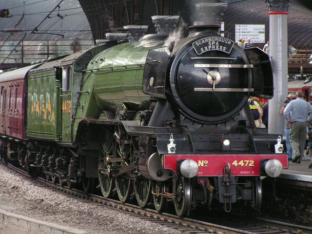 The Flying Scotsman in York station