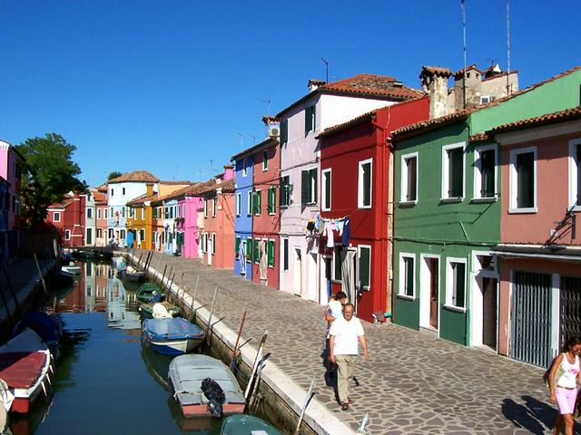 The colorful houses of Burano