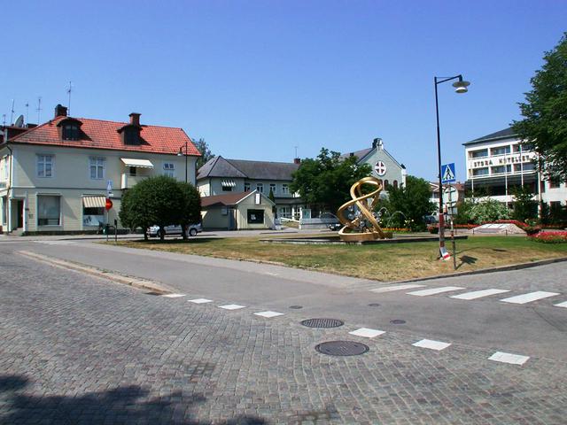 Central Nybro - Stora Hotellet on the right