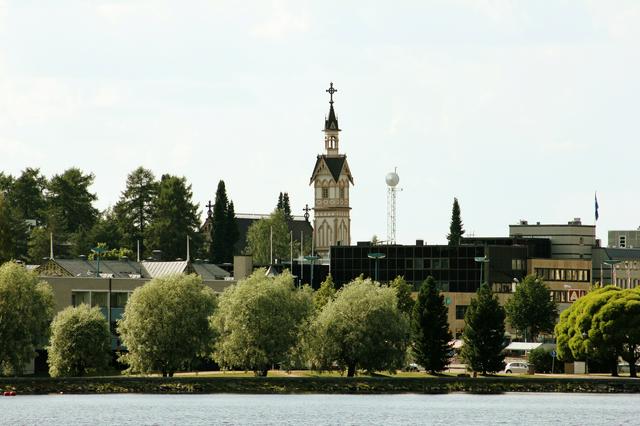 A view to the downtown of Kajaani.