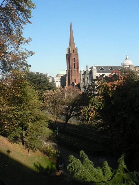 Triple Kirks, seen across Union Terrace Gardens