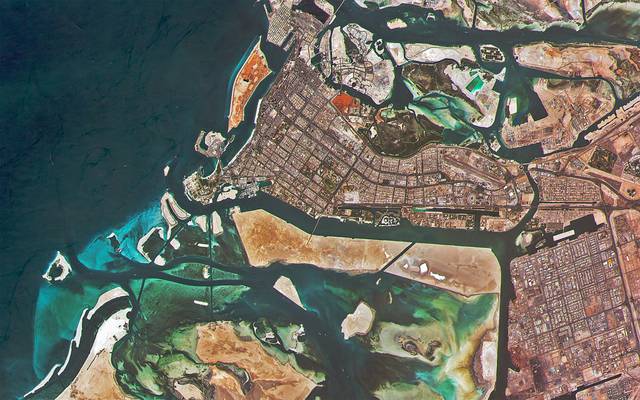 Abu Dhabi as seen from space.