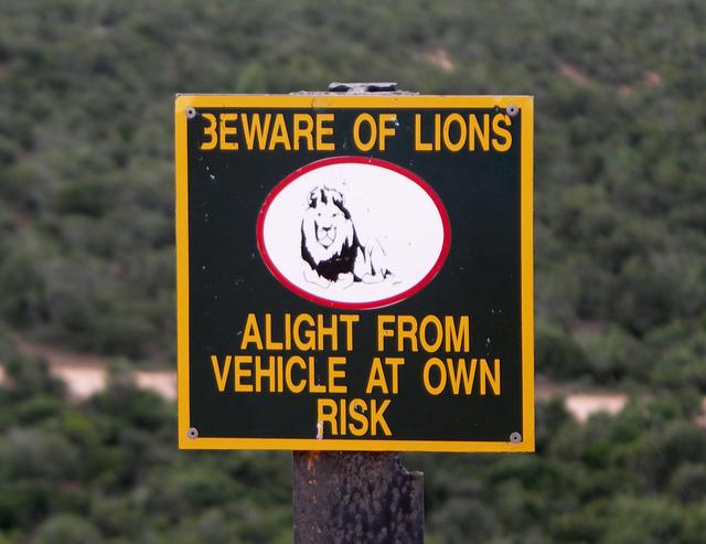 Sign at the Zuurkop lookout point