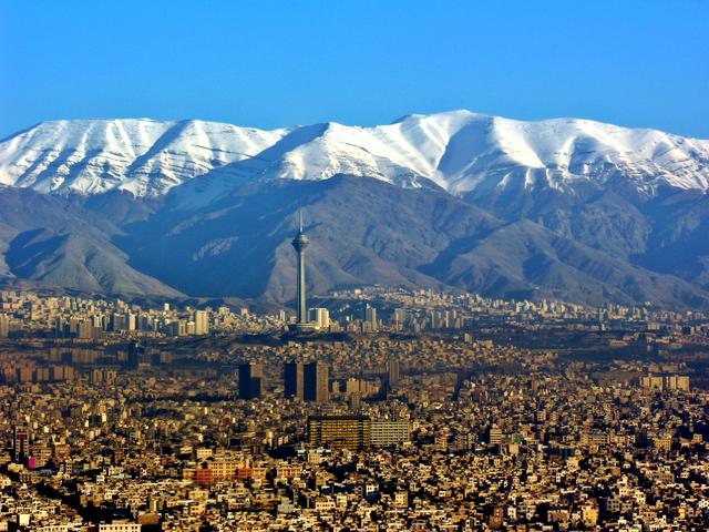 Aerial view of Tehran 