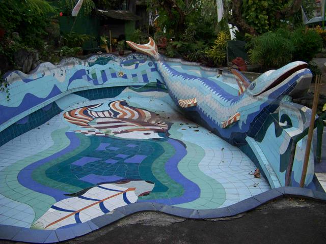 Swimming pool at the Affandi Museum