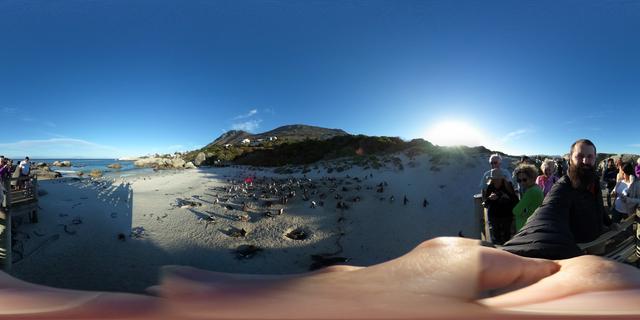 A 360 degree photograph of Boulders Beach. Click the link here to see it in 360 degrees.