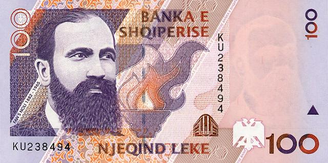 100 lek banknote