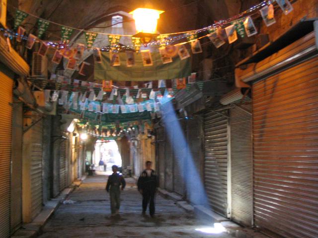 A quiet moment in the Aleppo Souq on Friday, before the civil war.