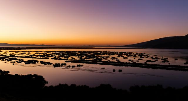 Dawn over Lake Titicaca at Puno