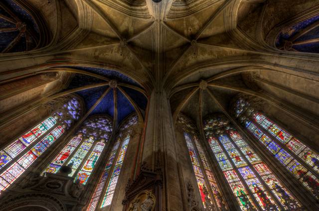 Ambulatory ceiling - Cathedral Saint-Etienne