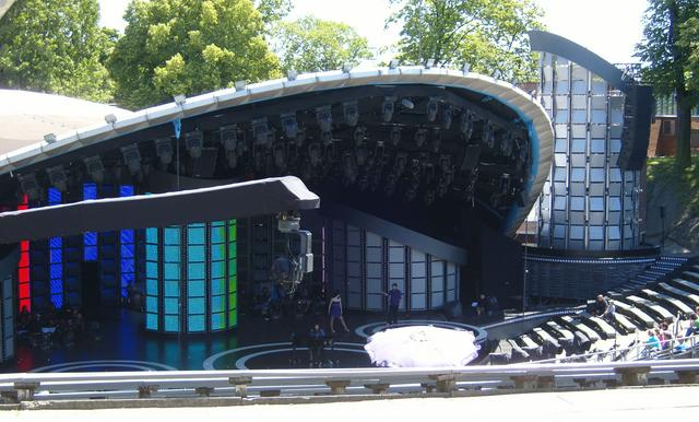The Amphiteatre during rehearsal for the Polish Song Festival