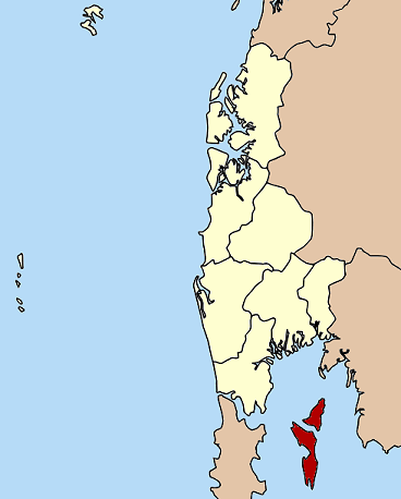 Ko Yao, with Phuket to the west and Krabi to the east