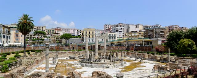 Ancient Roman market building (macellum) of Pozzuoli