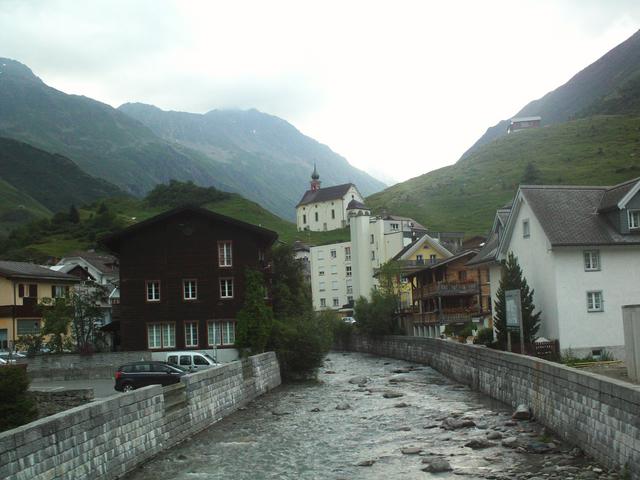 The river flowing through Andermatt