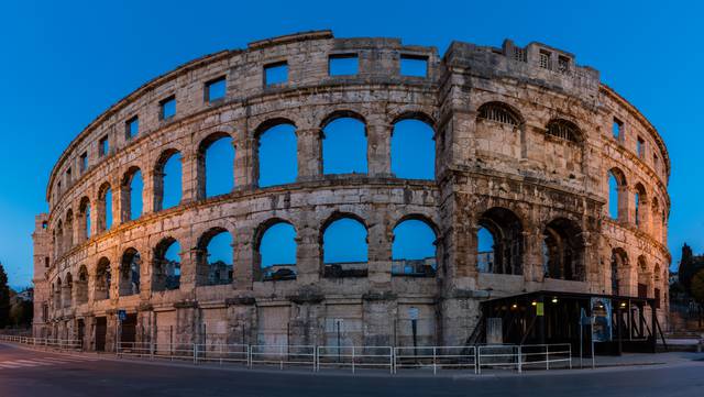 The Roman arena.