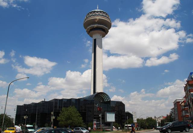 Atakule Tower in Çankaya, Ankara.