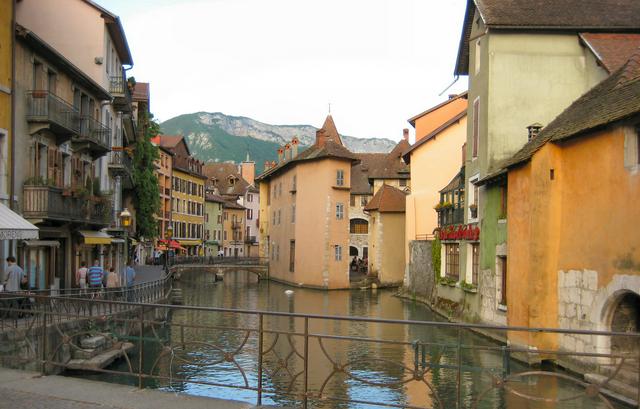 A canal in Annecy's old town