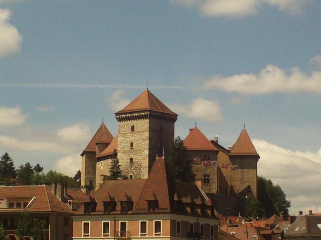 Annecy castle overlooking the city