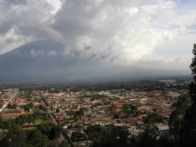 View over Antigua from Cerro de la Cruz