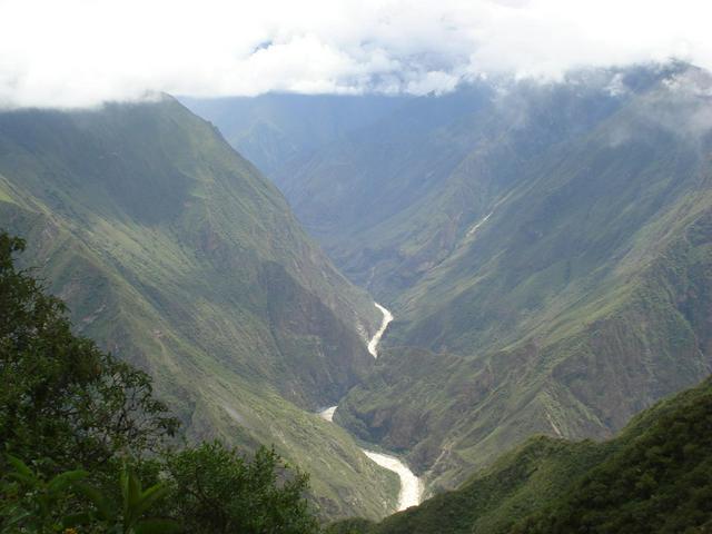 View of the Apurimac River from Choquequirao