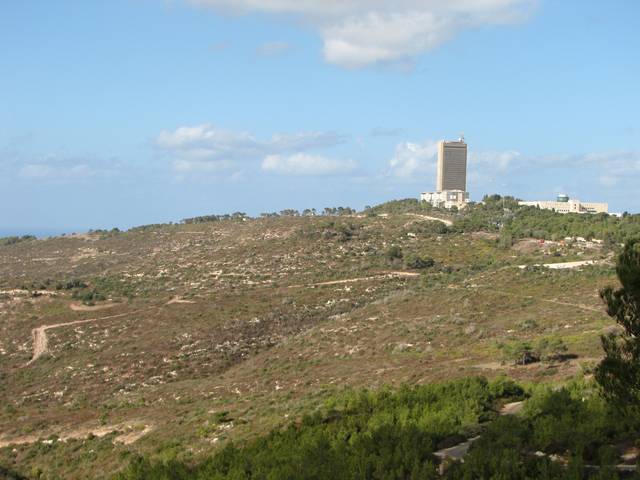 Haifa university, view from Carmel mount national reserve