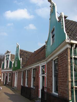 Zaan houses in the Openluchtmuseum
