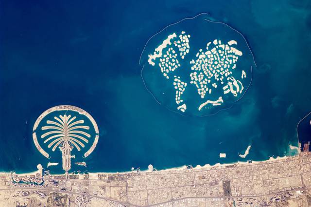 Dubai as seen from space.