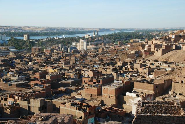 Aswan next to the Nile