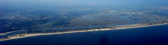 Atlantic Beach and Long Beach from the air