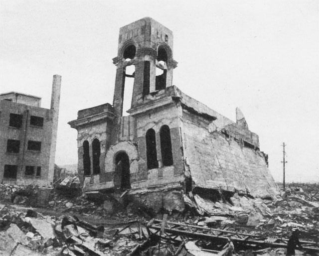 2000 feet (600 meters) from ground zero, 1945