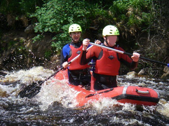 White-water rafting at Aviemore