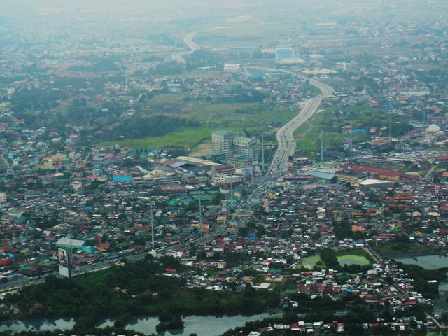 Talaba junction from a flight departing NAIA