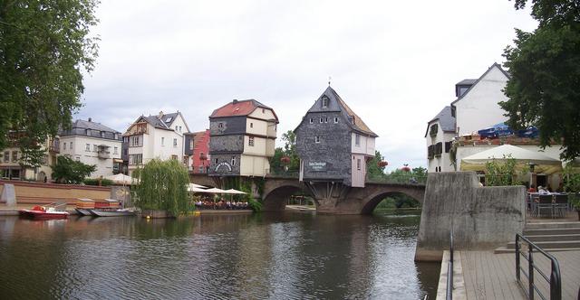 Alte Nahebrücke with Bridge Houses