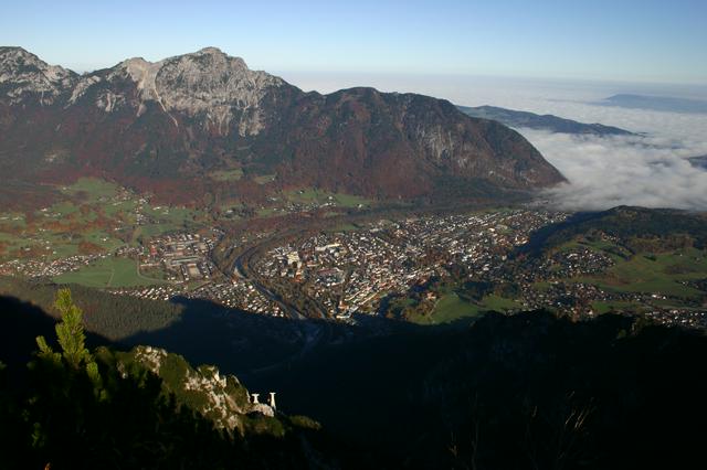 Bad Reichenhall seen from the Predigtstuhl mountain