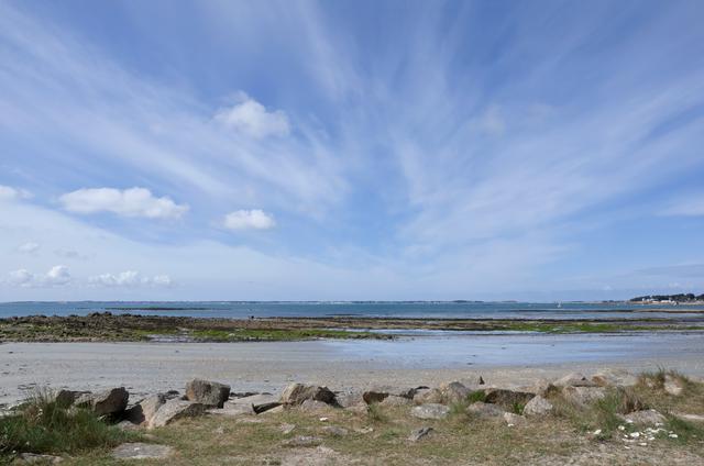 View of the Quiberon Bay from one of the Carnac beaches.