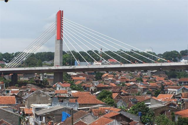 Pasopati bridge flyover, a new landmark of Bandung.