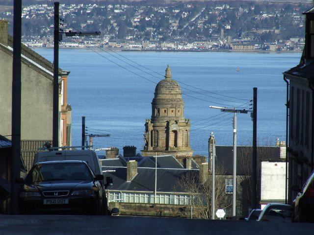 Bank Street, with Helensburgh in the distance